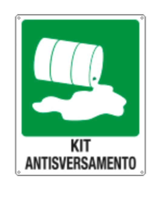 Cartello di emergenza 'kit antisversamento'