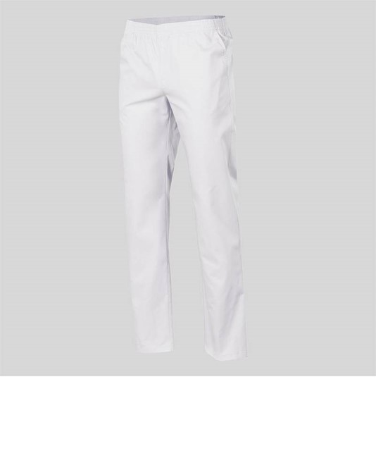 Pantalone sanitario twill bianca con elastico interno Garys