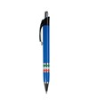 Penna a scatto in plastica con impugnatura tricolore (Italia, Francia, Spagna)