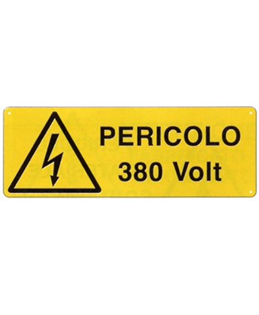 etichette adesive 'pericolo 380 Volt'