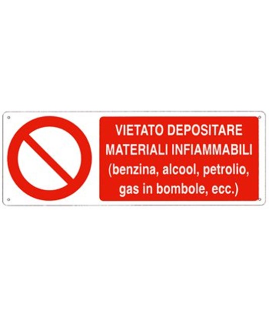 etichette adesive vietato  depositare materiali infiammabili