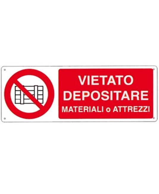 pellicole adesive vietato depositare materiale o attrezzi