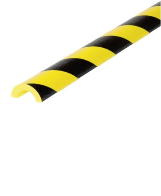 Profilo paracolpi in gomma giallo nero