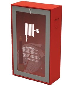 Cassetta rossa per manichetta idrante UNI 45