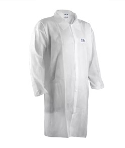 camici monouso in polipropilene con bottoni Coverguard White SPP Coat