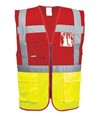 Gilet alta visibilità personalizzato per squadra antincendio