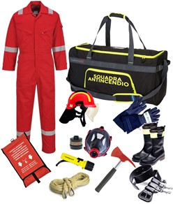 Kit con D.P.I. per addetto antincendio SafeMax