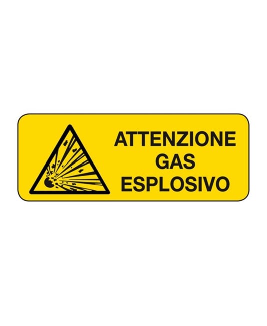 Cartello 'attenzione gas esplosivo'