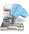 Il kit virus protection contiene il necessario per garantire in caso sospetto di febbre da virus e influenza la protezione alla persona.