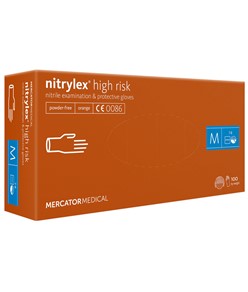 guanti monouso in nitrile Mercator Nytrilex high risk