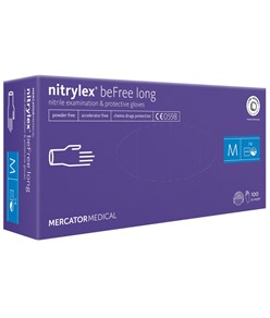 guanti in nitrile Mercator Nytrilex beFree long