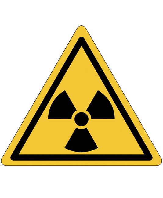 Cartello pericolo  'Materiale radioattivo'
