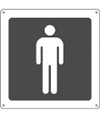 Cartello indicazione "Toilette Uomo"