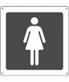 Cartello indicazione 'Toilette Donne'