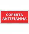 etichette adesive scritta 'coperta antifiamma'