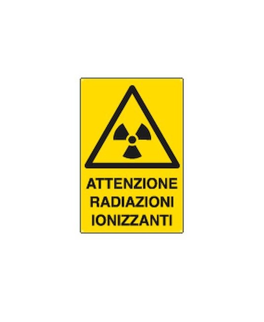 Cartello 'attenzione radiazioni ionizzanti'