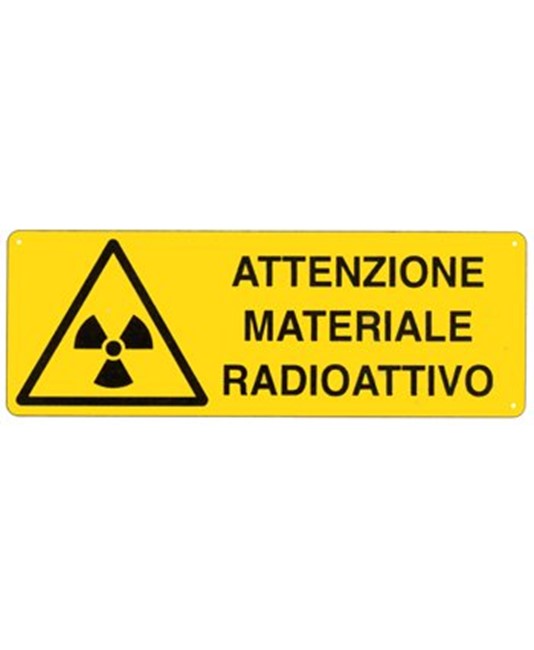etichette adesive  attenzione materiale radioattivo