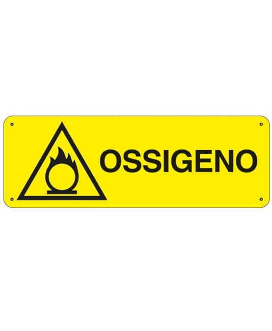 Etichette adesive  pericolo ossigeno