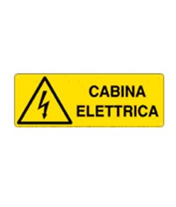 Cartello 'cabina elettrica'