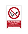Cartello divieto  di fumo all'aperto