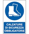 Cartello  calzature di sicurezza obbligatorie