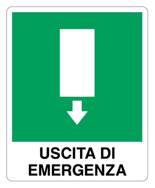Cartello 'uscita di emergenza'