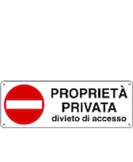 Cartello 'proprietà privata divieto di accesso'