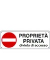Cartello 'proprietà privata divieto di accesso'