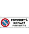 Cartello 'proprietà privata divieto di passaggio'