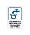 Cartello multilingue 'acqua potabile'