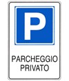 Cartello 'parcheggio privato'
