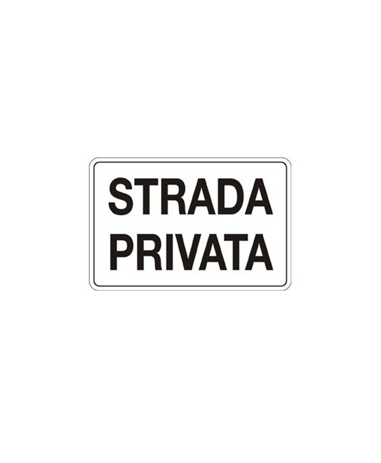 Cartello 'strada privata'