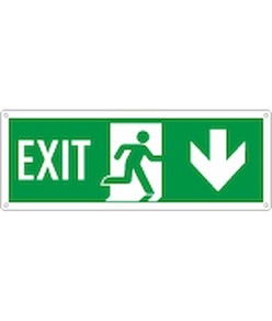 Cartello con scritta 'exit indietro'