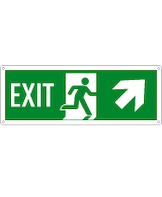 etichette adesive scritta 'exit' con freccia avanti / a destra