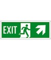 Cartello con scritta 'exit avanti/destra'