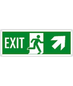 Cartello con scritta 'exit avanti/destra'