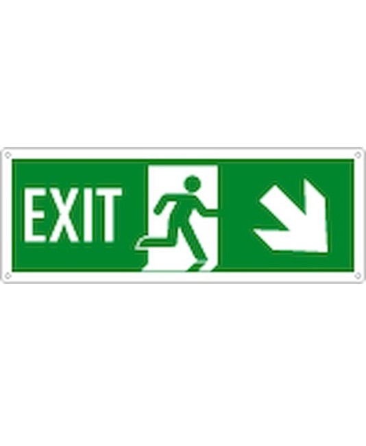 etichette adesive con scritta 'exit' indietro / a destra