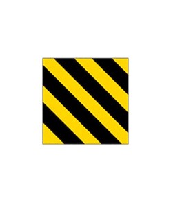Pannelli autoadesivi strisce giallo nere per segnaletica