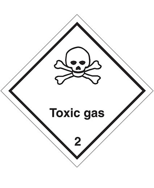 Etichetta adesiva  Toxic gas