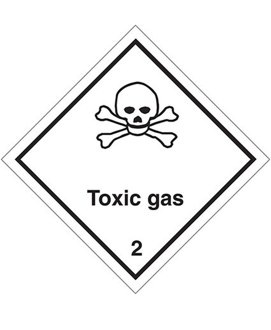 etichette adesive  toxic gas