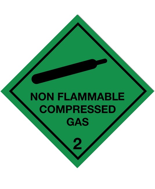 Etichetta adesiva  Non flammable compressed gas