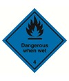 etichette adesive  dangerous when wet