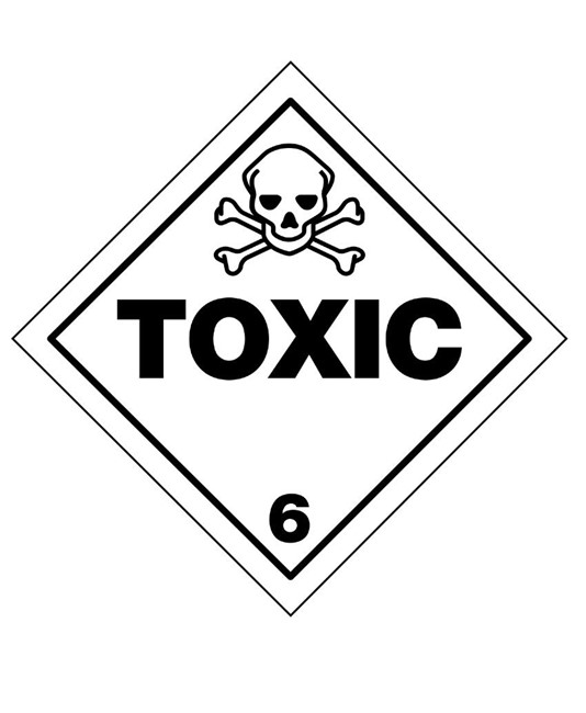 etichette adesive prodotto tossico