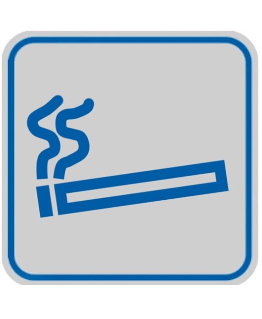 Pellicola adesiva d'indicazione 'zona fumatori'