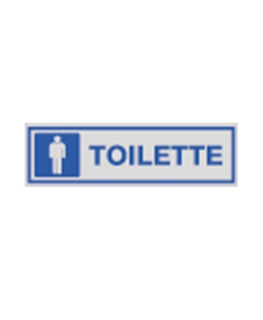 Pellicola adesiva per interni 'toilette' con simbolo uomo