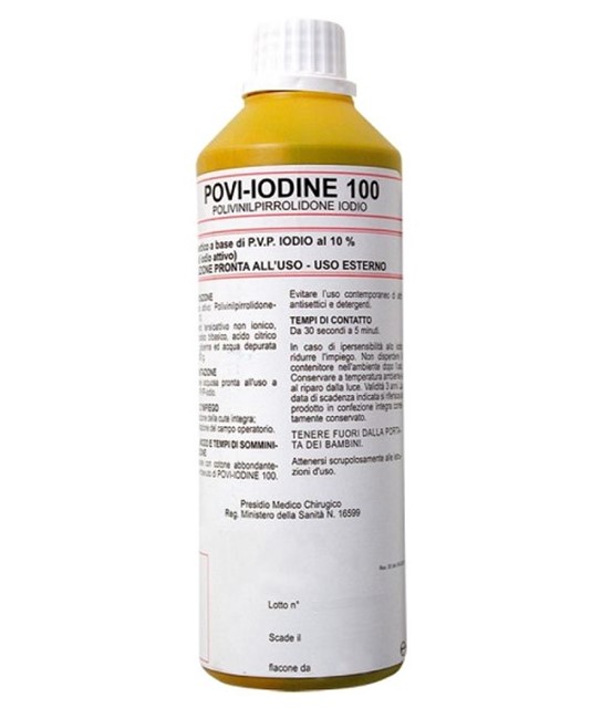 Disinfettante a base di iodopovidone - al 10% di iodio - 500 ml  Povi-iodine