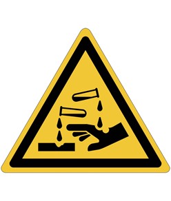 etichette adesive  sostanze corrosive