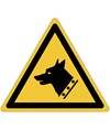 etichette adesive  pericolo cane da guardia