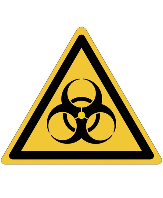 Etichette adesive  pericolo rischio biologico