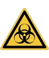 Etichette adesive  pericolo rischio biologico